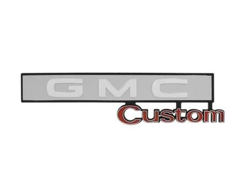 AMD Glove Box Door Emblem, GMC Custom, 69-72 GMC CK Pickup Truck T-9875