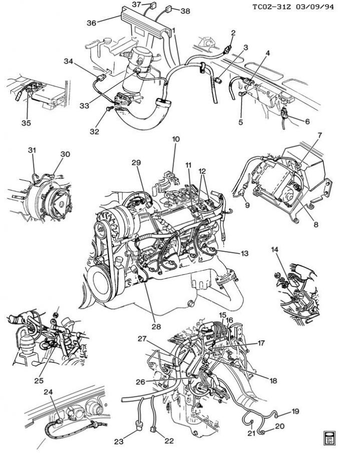 Corvette Exhaust Manifold Head Valve Connector, Emission Control System, 1984