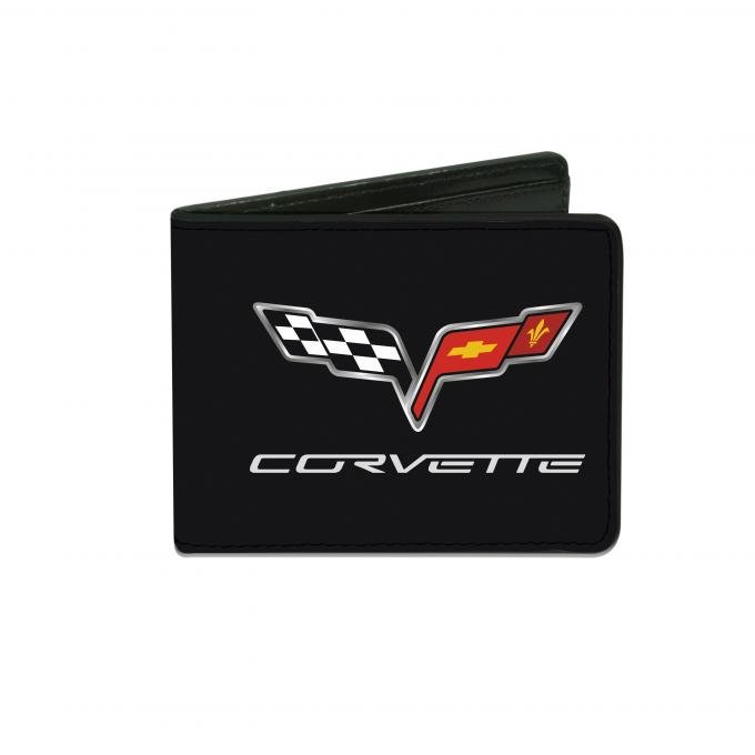 Corvette Bi-Fold Wallet with C6 Logo