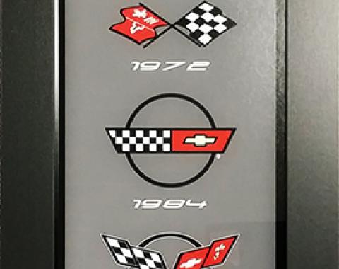 Corvette Generations Framed Panel