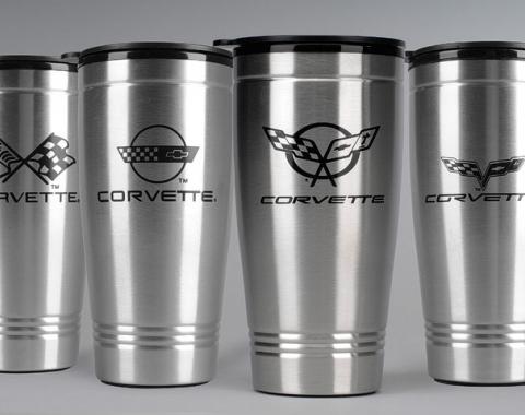 Mugzie -Bulk Custom Printed Double-Wall Stainless Steel 20oz Thermal Tumbler  with Full Color Wrap - Campfire Premiums