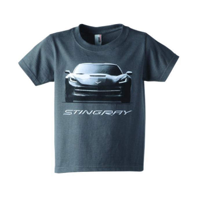 Corvette Kids, C7 Stingray Front View, T-Shirt