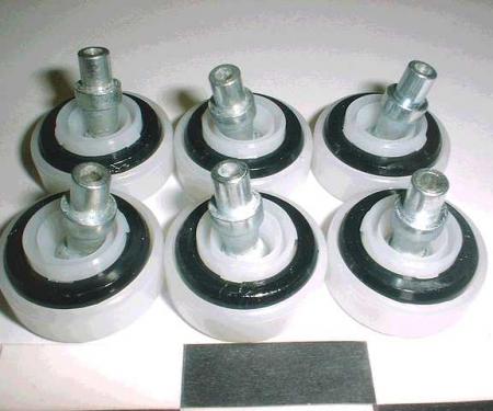 Corvette Window Regulator Rollers, 6 Piece Set, 1968-1982
