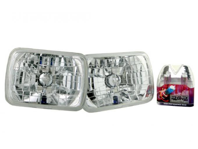 Corvette Headlamp Conversion Kit with Standard Halogen Bulbs, 1984-1996