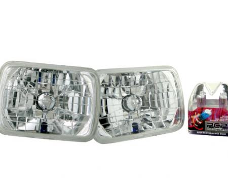 Corvette Headlamp Conversion Kit with Standard Halogen Bulbs, 1984-1996