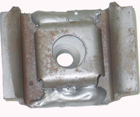 Corvette Body Mount, on Frame With Cage and Nut, 1975-1982