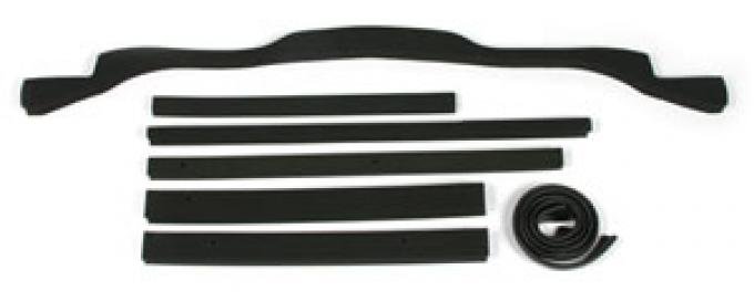 Corvette Radiator/Fan Shroud Seal Kit, 4 Speed, No Air Conditioning, Metal Shroud, 1972