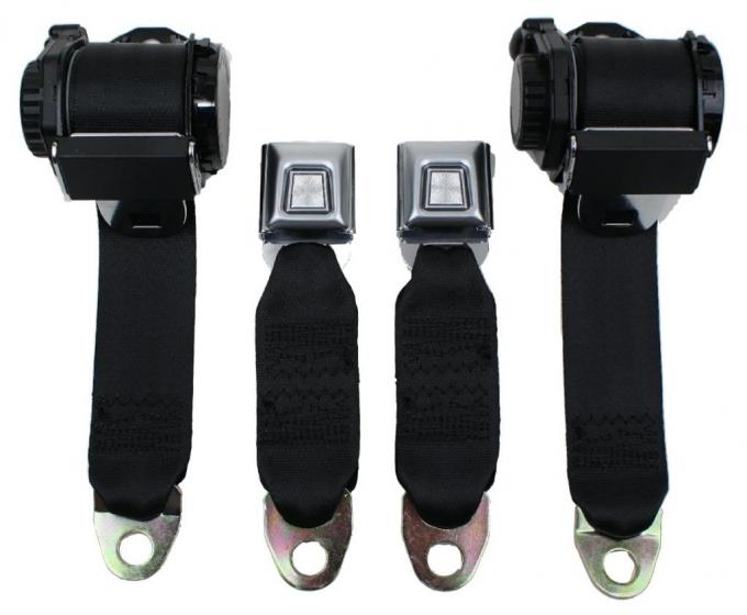 Seatbelt Solutions 1978-1982 Corvette Single Retractor Lap and Shoulder Belts