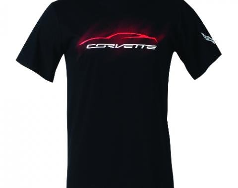Corvette C7 Stingray Gesture Mist T-Shirt, Black