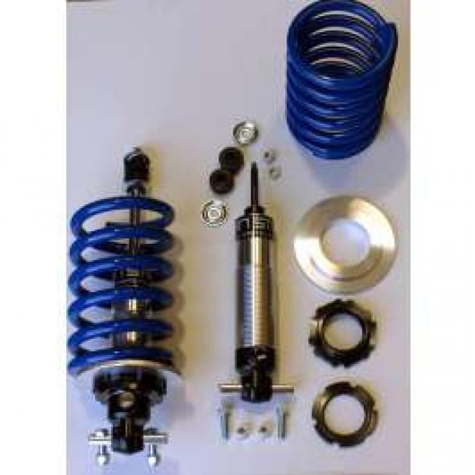 Corvette Coilover Shock Kit, Front, Small Block, Single Adjustable, 400 Lb. Spring, 1963-1982