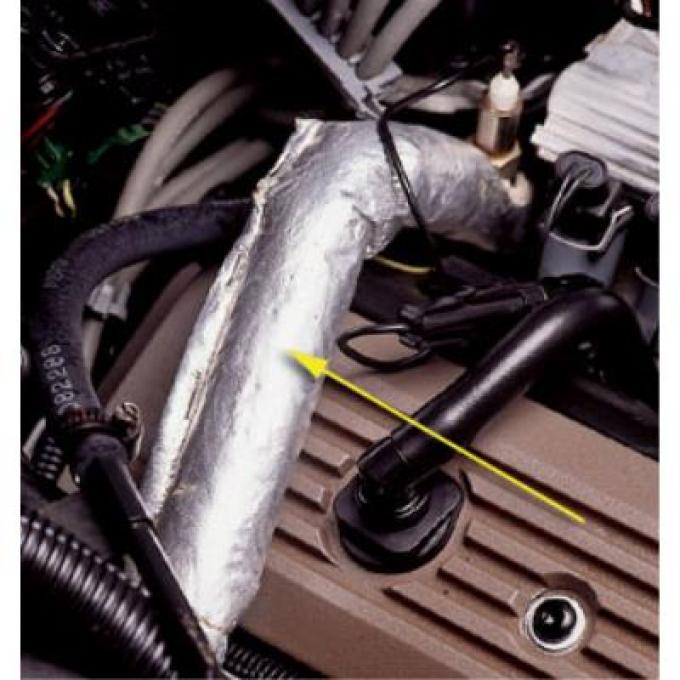 Corvette EGR Pipe Heat Shield, 15", 1985-1991