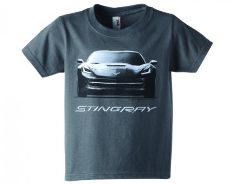 Corvette Kids, C7 Stingray Front View, T-Shirt