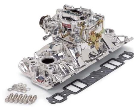 Corvette Performer EPS Single Quad Intake Manifold and Carb, 1955-1982