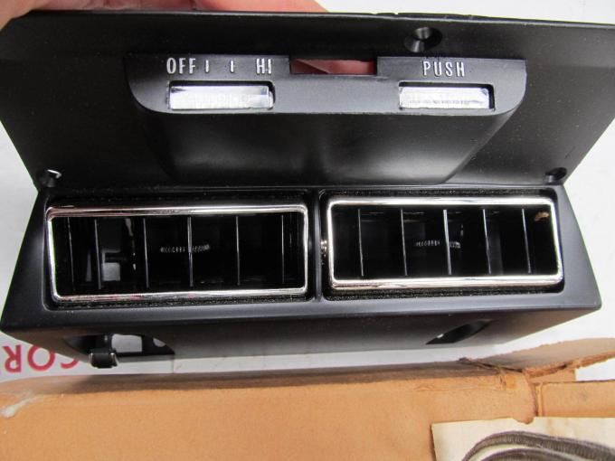 Corvette AC Dash Outlet Bezel, NOS, 1973-1976