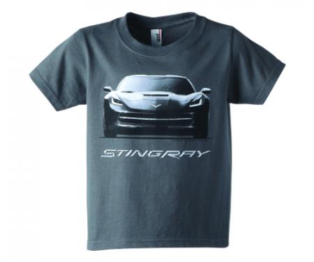 Corvette Kids, C7 Stingray Front View, T-Shirt