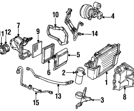 Corvette Evaporator Core Seal, 1984-1996