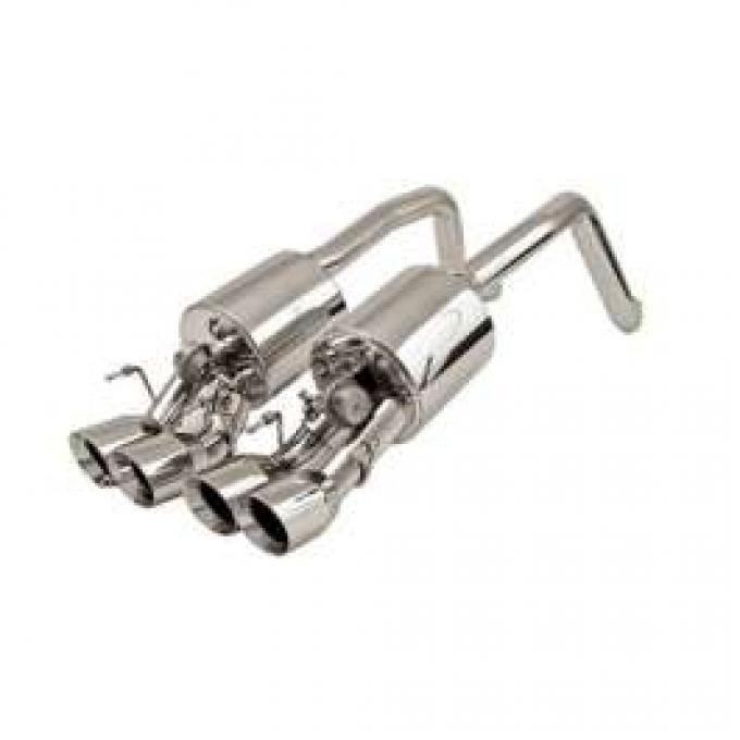 Corvette Exhaust System, B&B, Fusion, Z06/ZR1, With Quad Oval Tips, 2009-2013