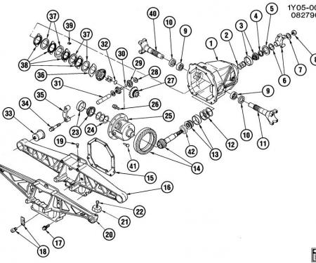 Corvette Differential Pinion Shaft, 14091436, 1984-1996