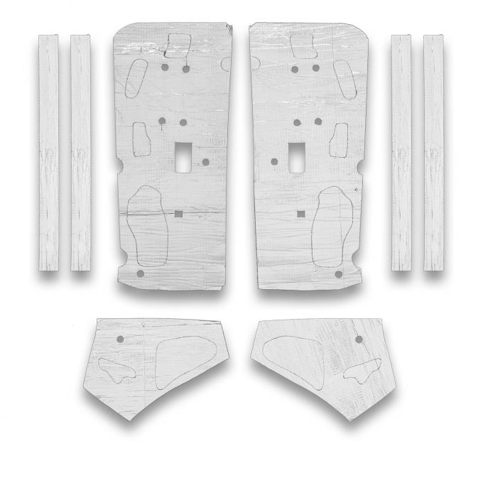 Flatline Barriers 1971-73 Ford Mustang Coupe Door Insulation and Sound Deadener Kit TABZ6014