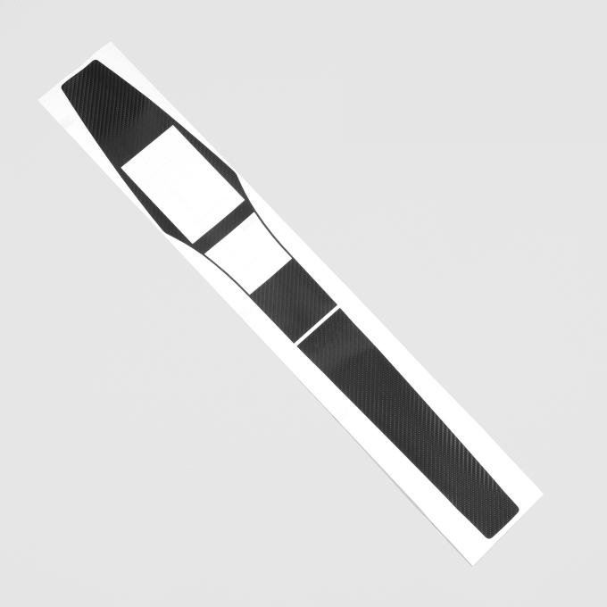 Detroit Muscle Technologies Mopar Console Overlay A Body 69-71 MANUAL - CARBON without button hole AXX6971OL20-CARBON