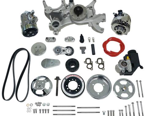 Vintage Air Front Runner™ Drive System GM LT1 Dry-Sump Chrome/Polished with Power Steering 175047