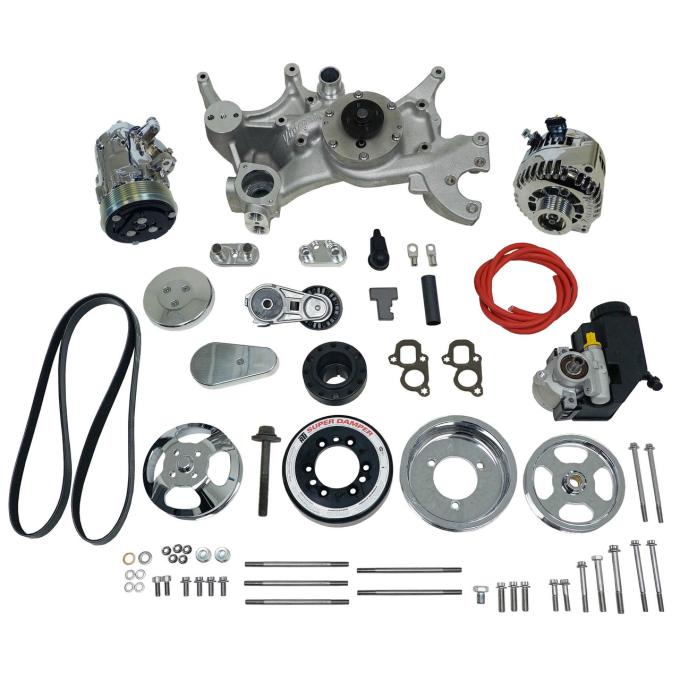 Vintage Air Front Runner™ Drive System GM LT1 Dry-Sump Chrome/Polished with Power Steering 175047