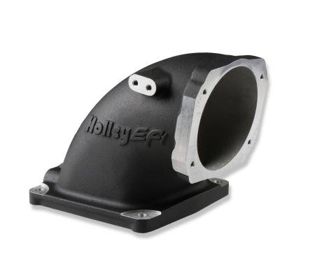 Holley EFI Black Cast Aluminum 4500 EFI Throttle Body Intake Elbow-Ls 300-248BK