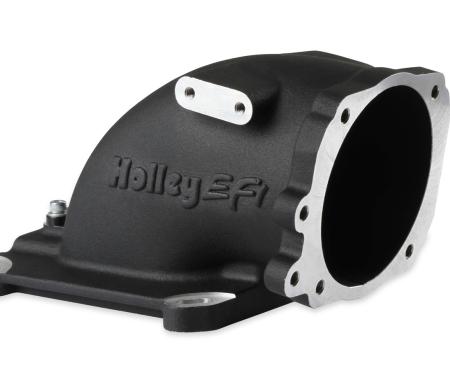 Holley EFI EFI Throttle Body Intake Elbow-Black Finish 300-240FBK