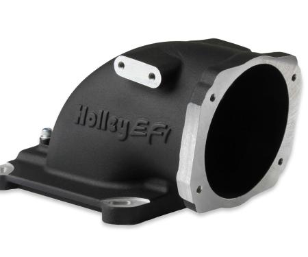 Holley EFI EFI Throttle Body Intake Elbow-Black Finish 300-240BK