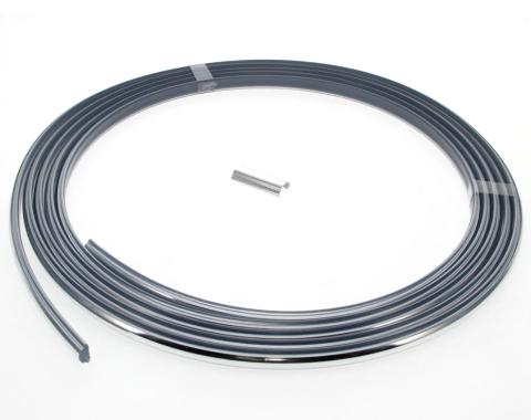 AMD Windshield Gasket Lockstrip, Chrome, 73-91 Chevy GMC C/K Truck Blazer Jimmy Suburban 384-4073-5