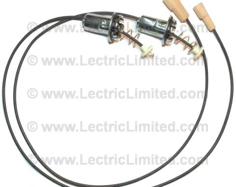 Lectric Limited 1958-1960 Chevrolet Corvette License Plate Light Leads VLS5860