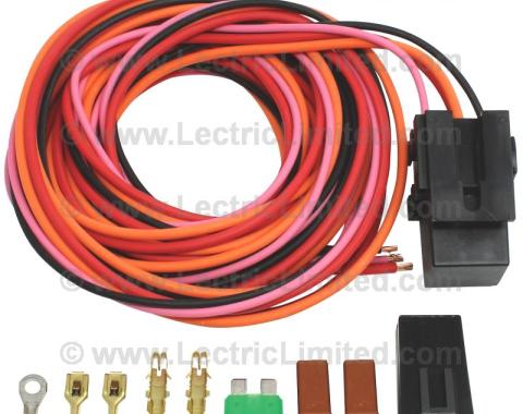 Lectric Limited 1953-1976 Chevrolet Corvette Universal Accessory 40 Amp Relay Kit: Electric Radiator Cooling Fan 500479