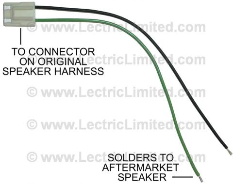 Lectric Limited 1970-1993 Buick / Chevrolet / GMC / Oldsmobile / Pontiac Speaker Adapter Lead Wires VRR7889CK