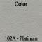 Legendary Auto Interiors 1968-1969 American Motors Amx 'Non-Zippered' Headrest Covers HC68AAJN014