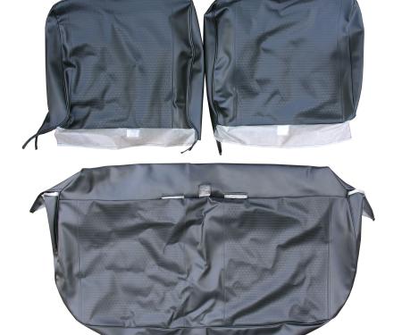 Legendary Auto Interiors 69 Nova "Standard" Split Bench Upholstery - Black AA69GN00020100G