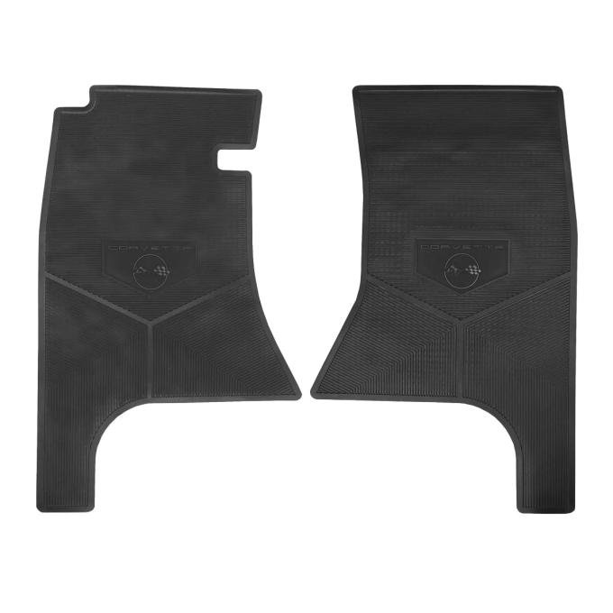 Legendary Auto Interiors 1962 Chevrolet Corvette 'Corvette w/ Flag' Floor Mats