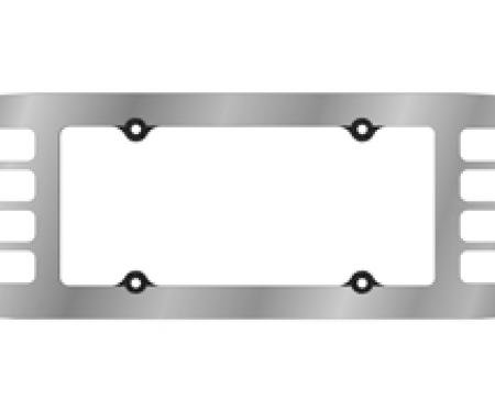 Corvette License Plate & Backup Louver Set, Chrome Acrylic, 1997-2004