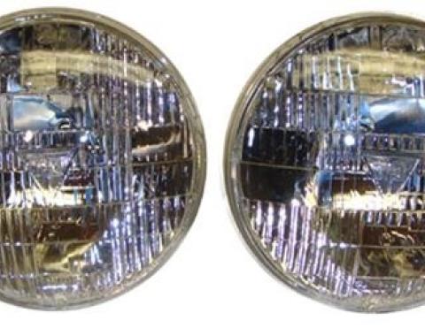 T3 Headlight Headlamp Set, OE Style Ribbed Design, Pair