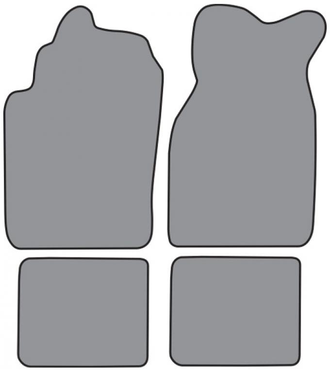 ACC 1983-1987 Dodge Charger Floor Mat 4pc (CR185F FM18R) Cutpile