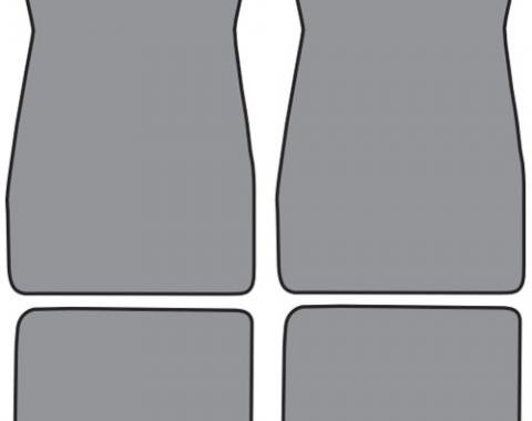 ACC 1967-1969 Chevrolet Camaro Floor Mat 4pc (FM18 FM18R) Loop