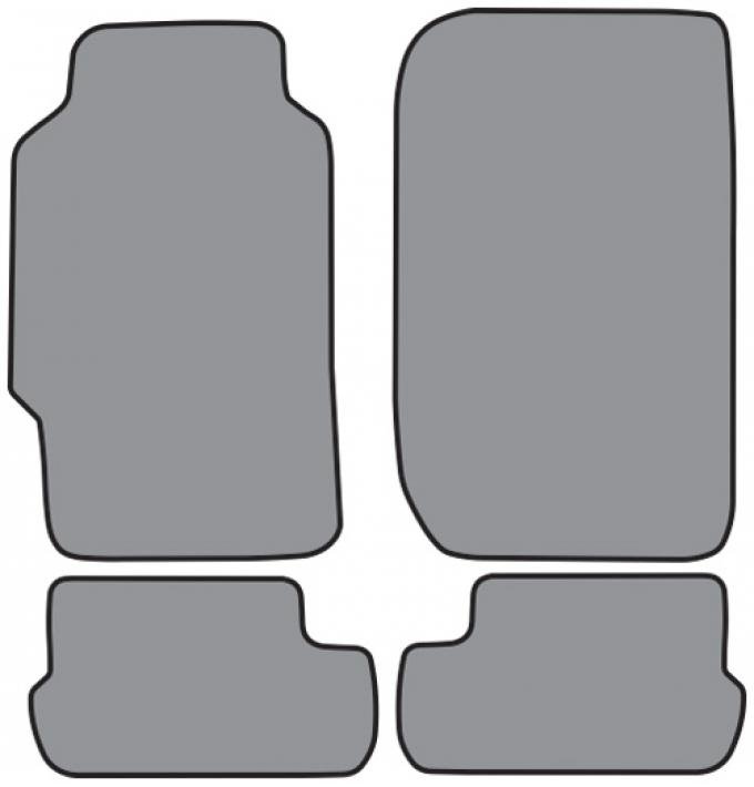 ACC 1988-1991 Honda Prelude Floor Mat 4pc (H666 H666R) Cutpile