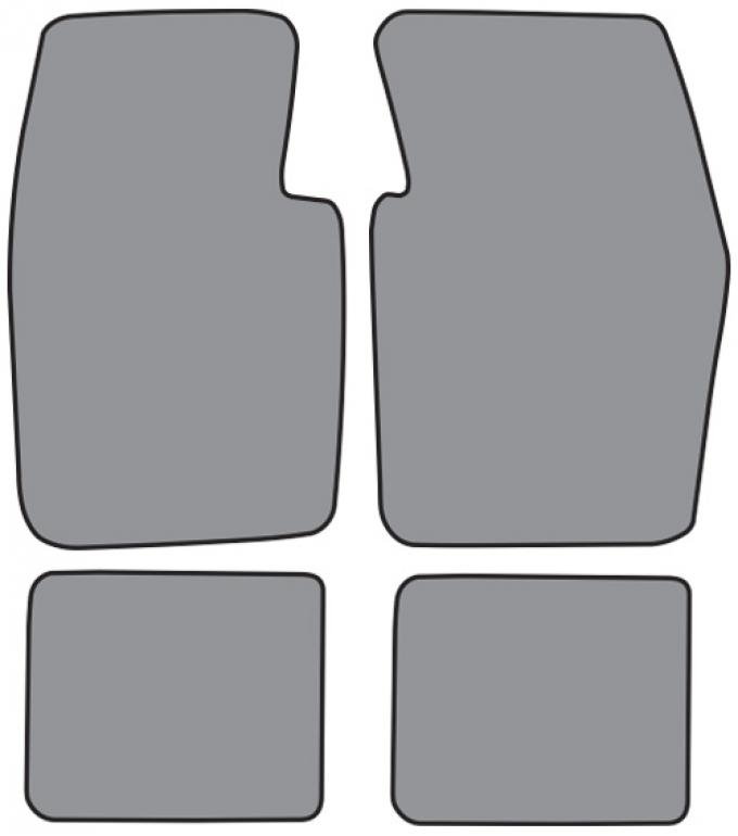 ACC 1970-1973 Plymouth Duster Floor Mat 4pc (FM692F FM18R) Loop