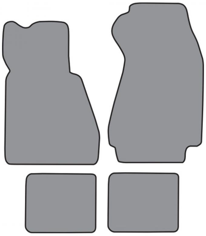 ACC 1978-1984 BMW 733i Floor Mat 4pc (BM510F FM18R) Cutpile
