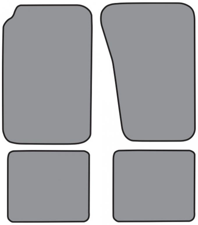 ACC 1984-1991 Jeep Grand Wagoneer Floor Mat 4pc (FM236 FM236R) Cutpile