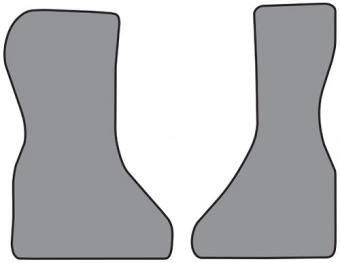 ACC 1978 Chevrolet G30 Van Floor Mat Frt Row 2pc (FM385F) Cutpile