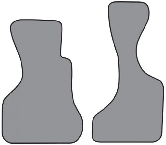 ACC 1978-1980 Dodge B300 Van Floor Mat Frt Row 2pc (FM421F) Cutpile