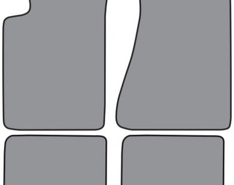 ACC 1985-1992 Chevrolet Camaro Molded Floor Mat 4pc (FM04F FM18R) Cutpile
