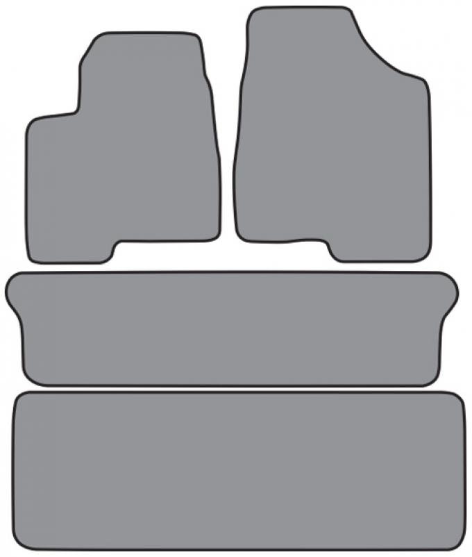 ACC 1997-1998 Pontiac Trans Sport Floor Mat 4pc (P37 P37R) Cutpile