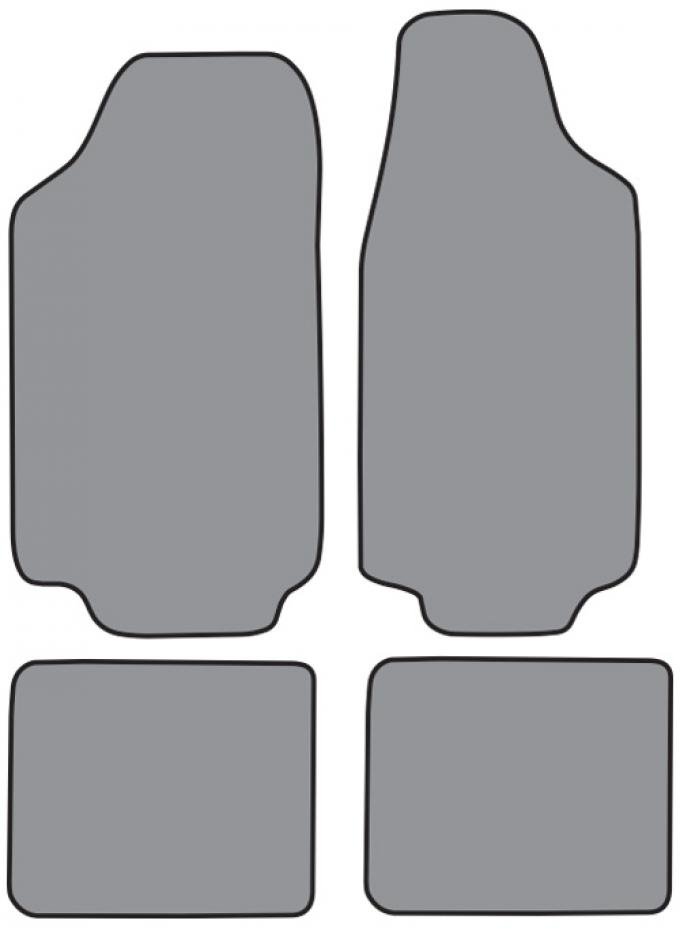 ACC 1975-1980 Mercury Bobcat Floor Mat 4pc (FO252F FM18R) Cutpile