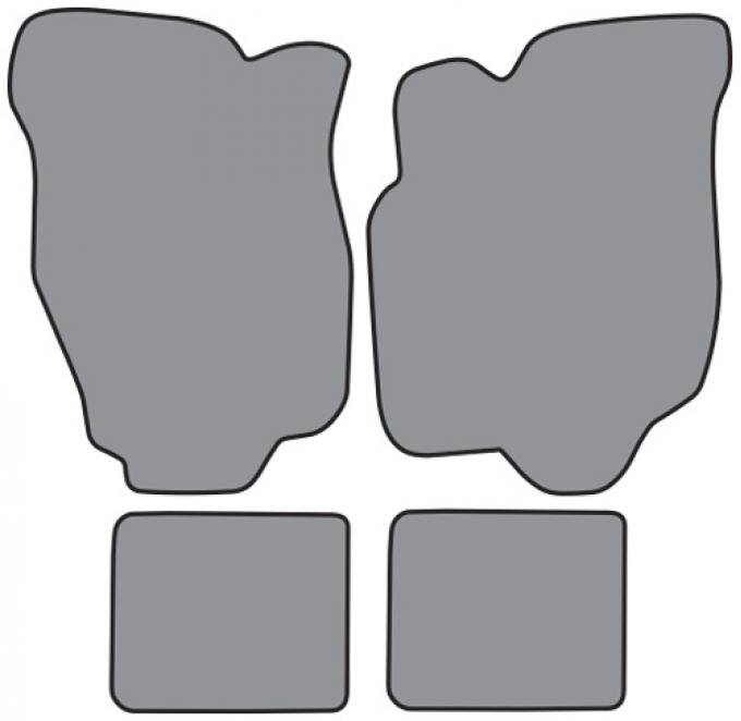 ACC 1980-1983 Chevrolet Citation Floor Mat 4pc (GM283F FM18R) Cutpile